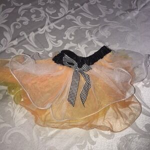 Dog Costume Candy Corn Yellow Orange Bow Tutu‎ Size M/L By Rubies
